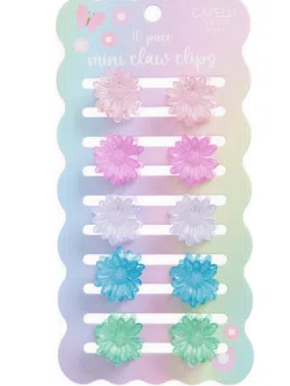 New Capelli Flower Hair Claw Clips